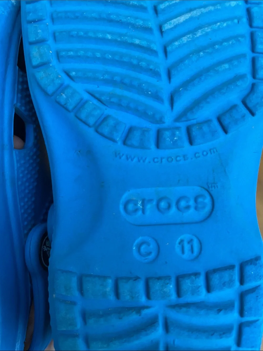 CROCS Kids Classic Clog in Bright Blue size 11